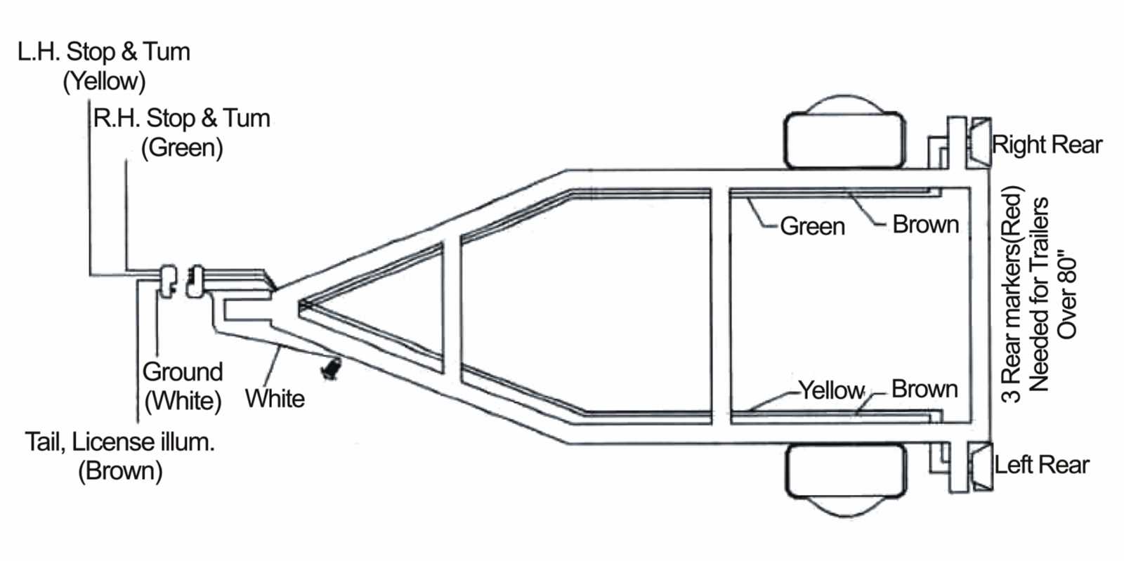 4 wire tail light wiring diagram