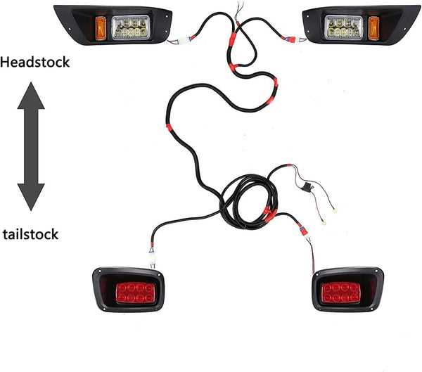 golf cart headlight wiring diagram