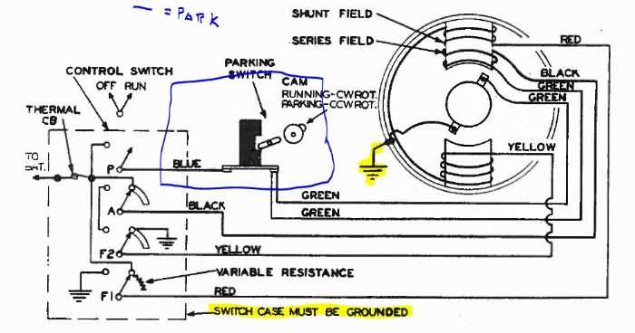 car wiper motor wiring diagram