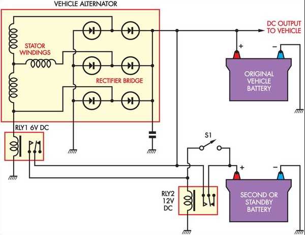 diode isolator wiring diagram