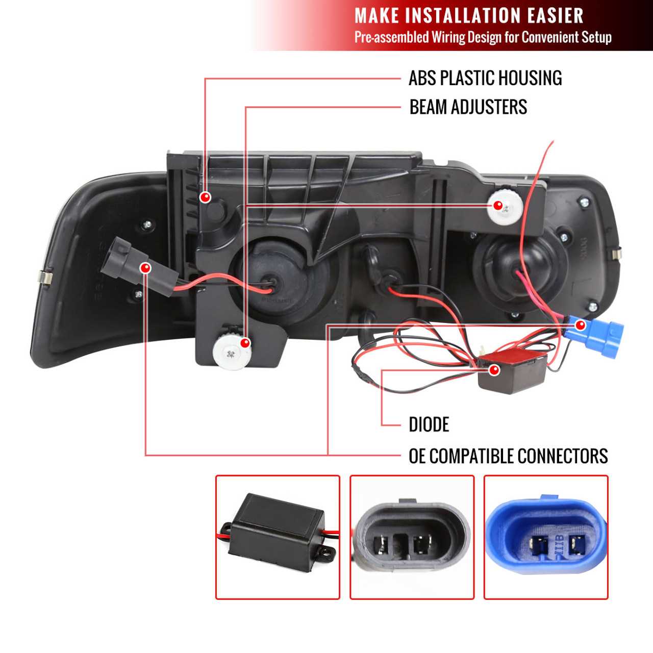 wiring diagram for halo headlights