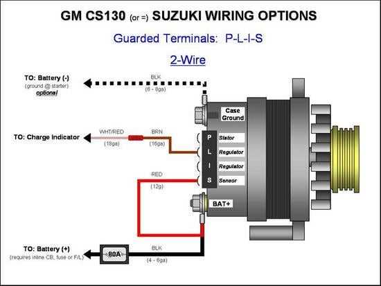 gm 4 pin alternator wiring diagram