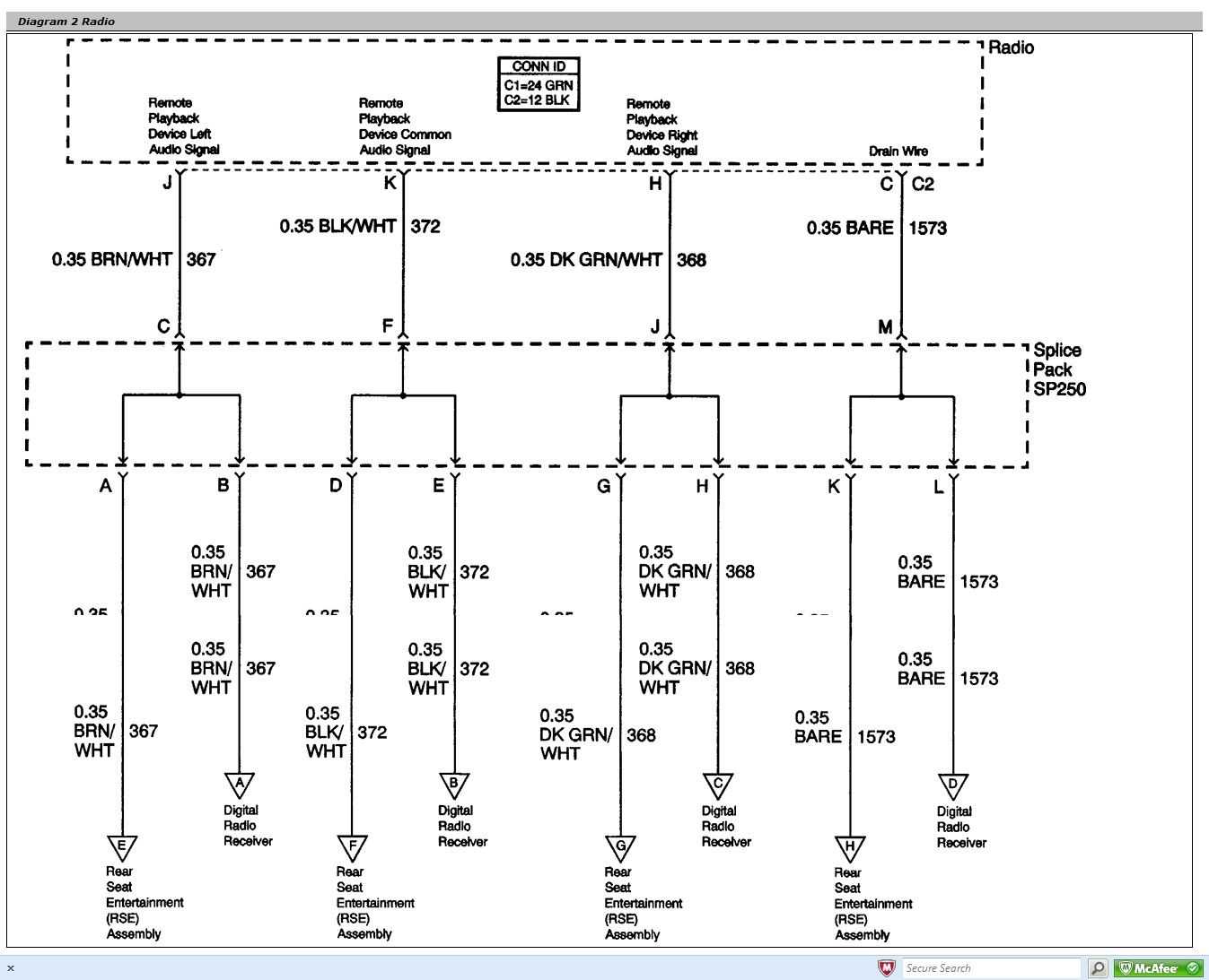 gmc radio wiring diagram