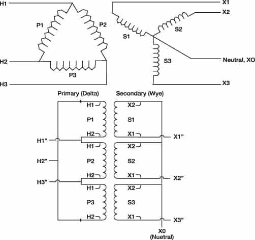 single phase transformer wiring diagram