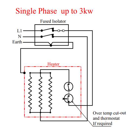 electric heater wiring diagram