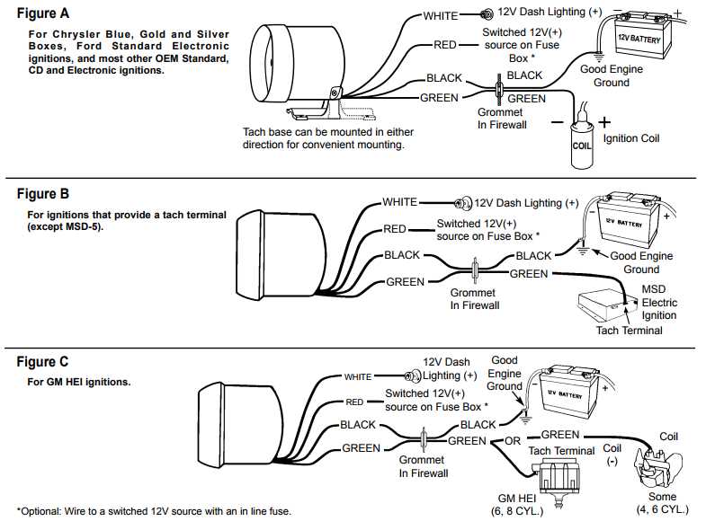 pro tach wiring diagram