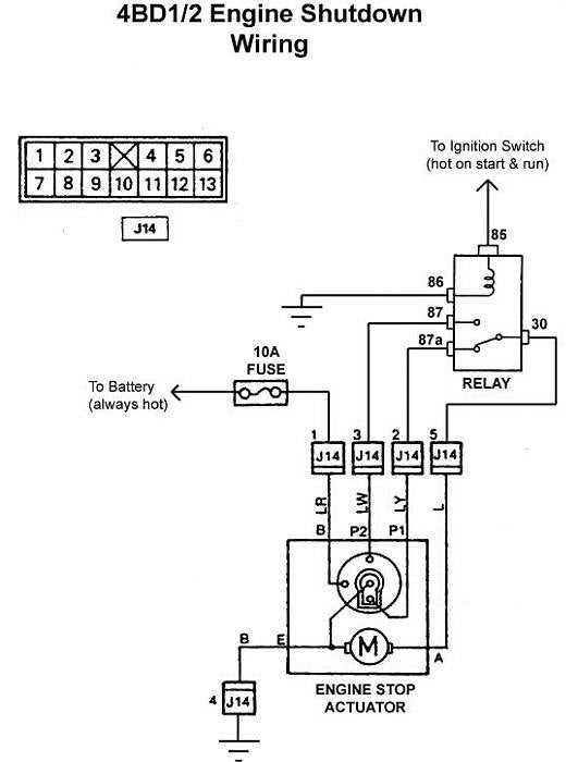 cummins fuel shut off solenoid wiring diagram