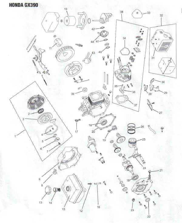 honda gx390 ignition wiring diagram