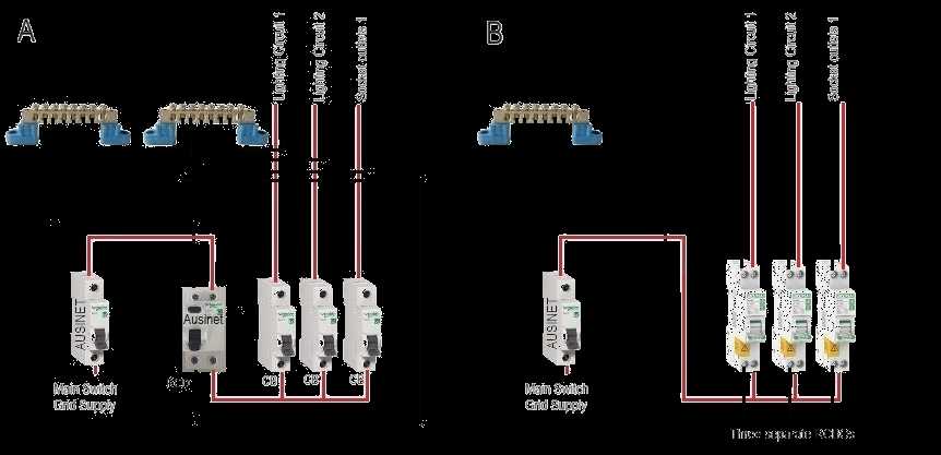 rcd diagram wiring