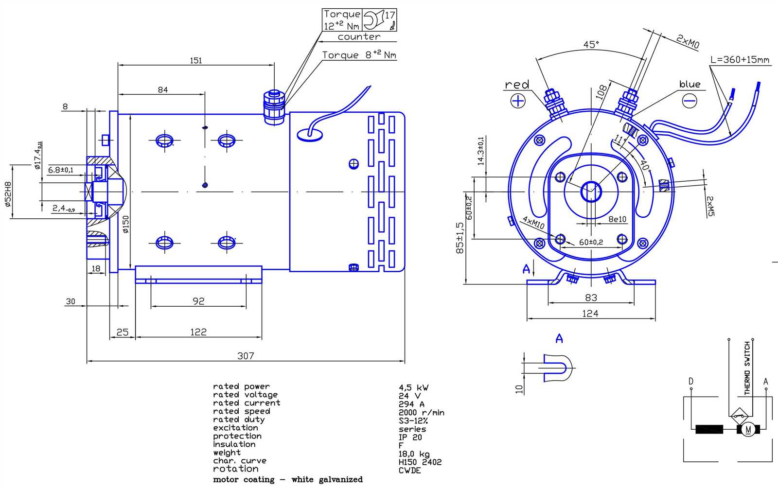 dc electric motor wiring diagram