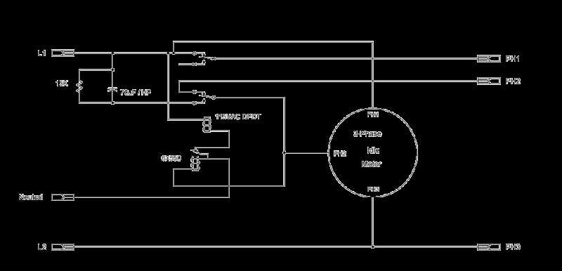 rotary phase converter wiring diagram