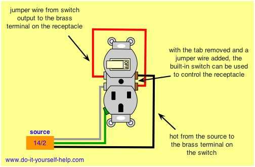 outlet switch wiring diagram