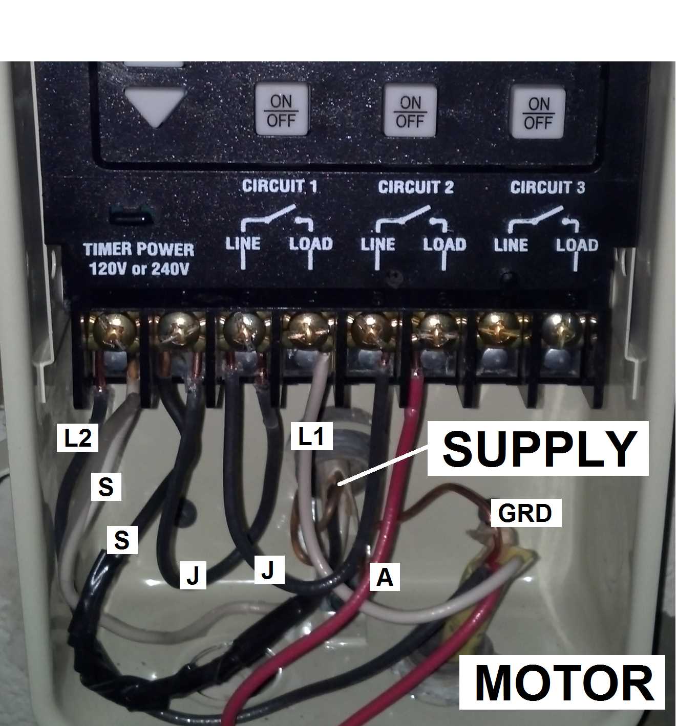 intermatic 240v timer wiring diagram