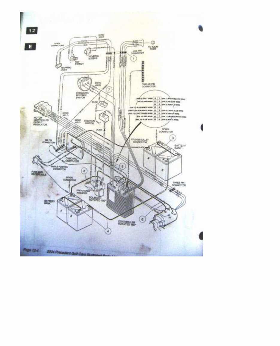 schematic 36 volt ez go golf cart wiring diagram