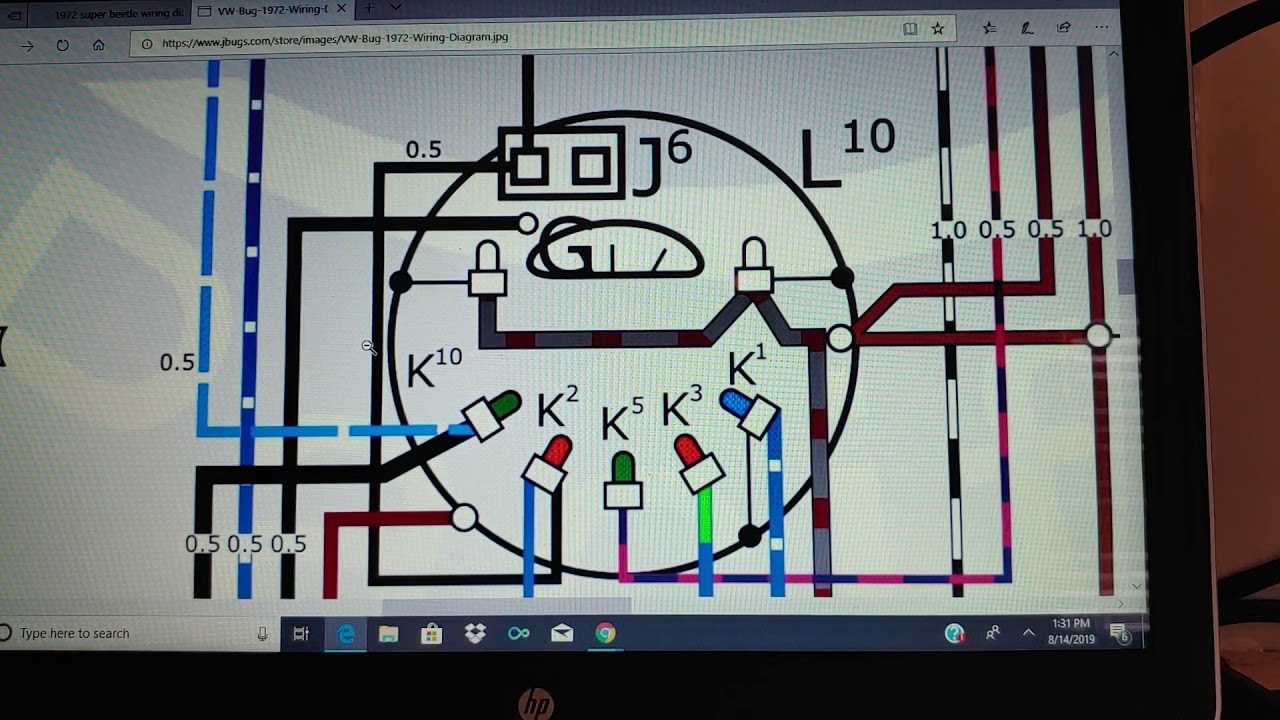 72 vw beetle wiring diagram