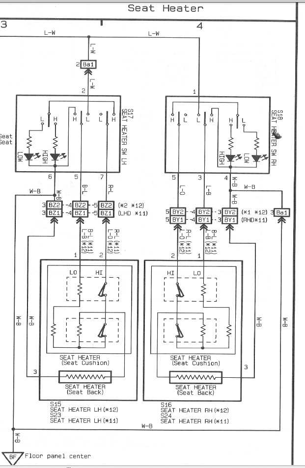 seat heater wiring diagram