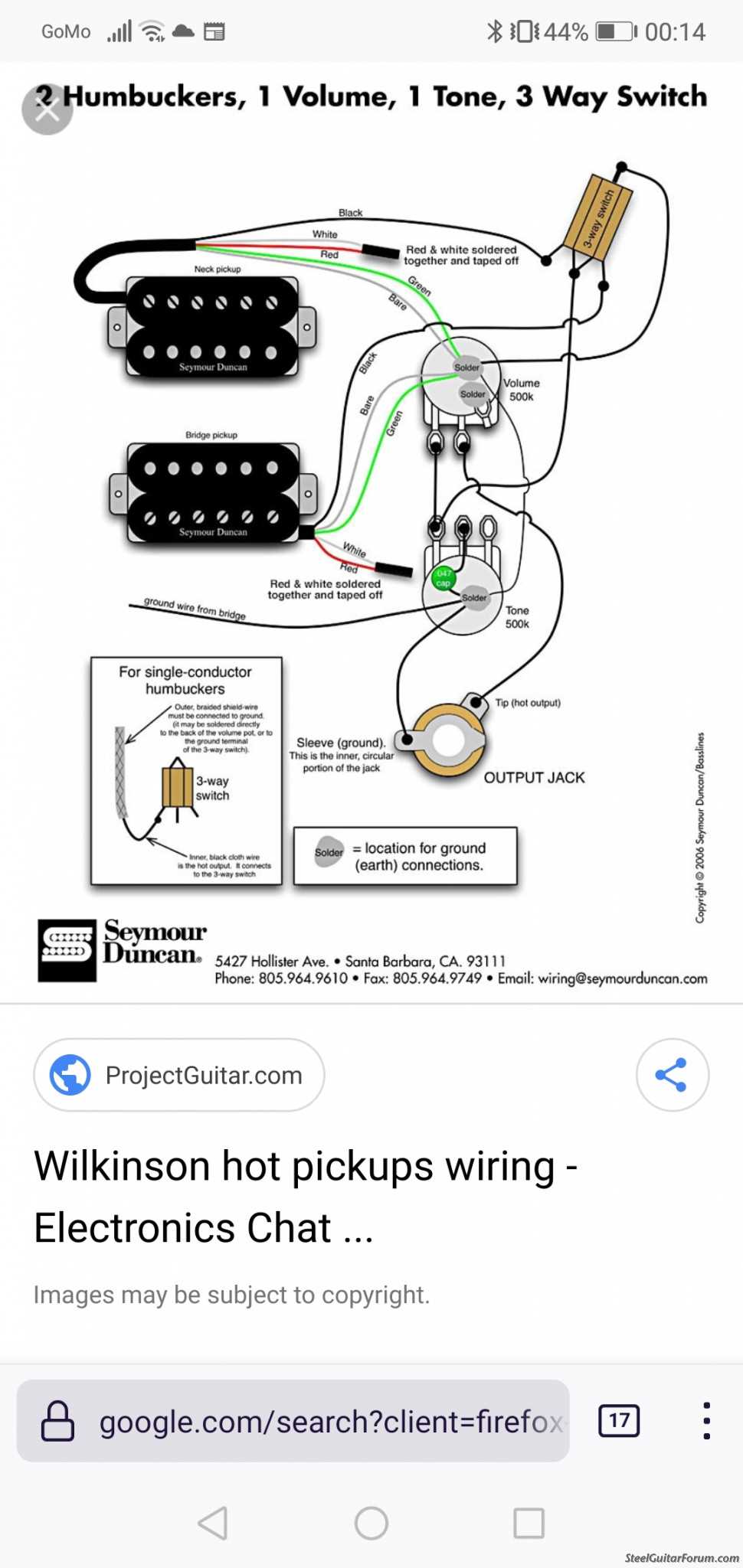 seymour duncan wiring diagram