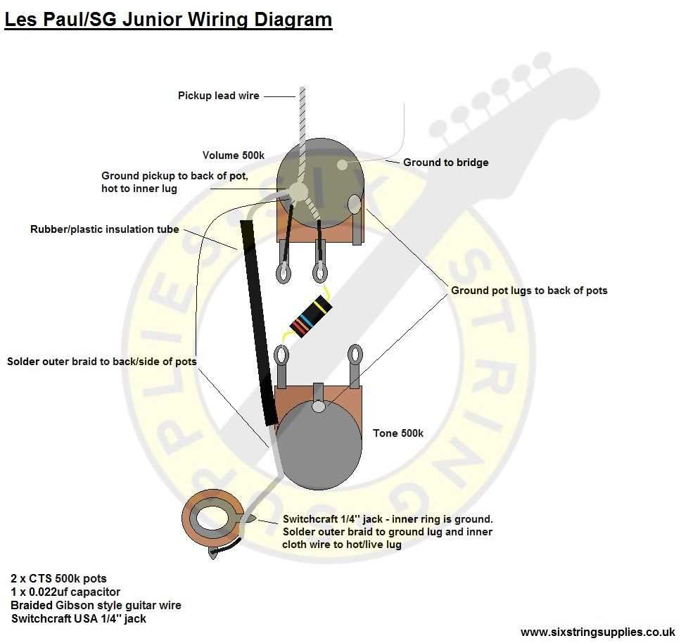 sg guitar wiring diagram