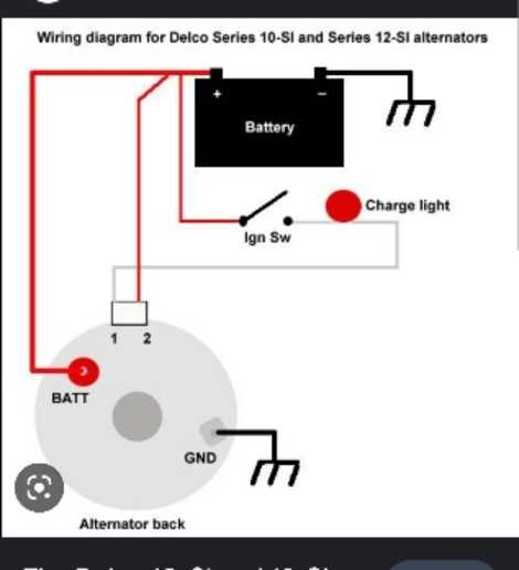 simple 2 wire alternator wiring diagram