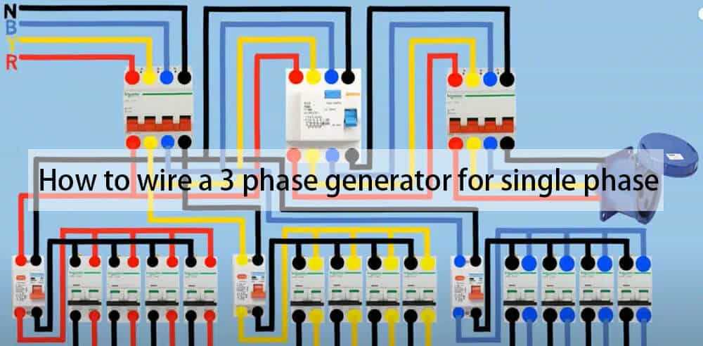 single phase generator wiring diagram