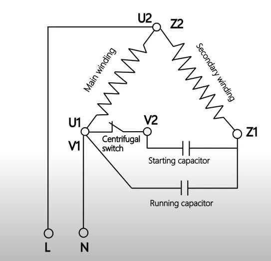 single phase motor wiring diagrams