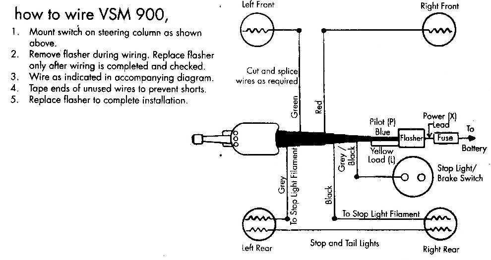 universal turn signal wiring diagram