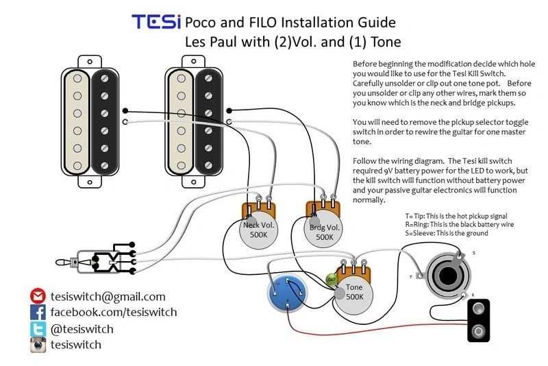 guitar kill switch wiring diagram