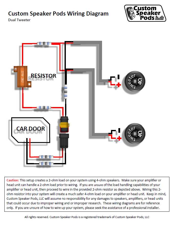 speaker tweeter wiring diagram