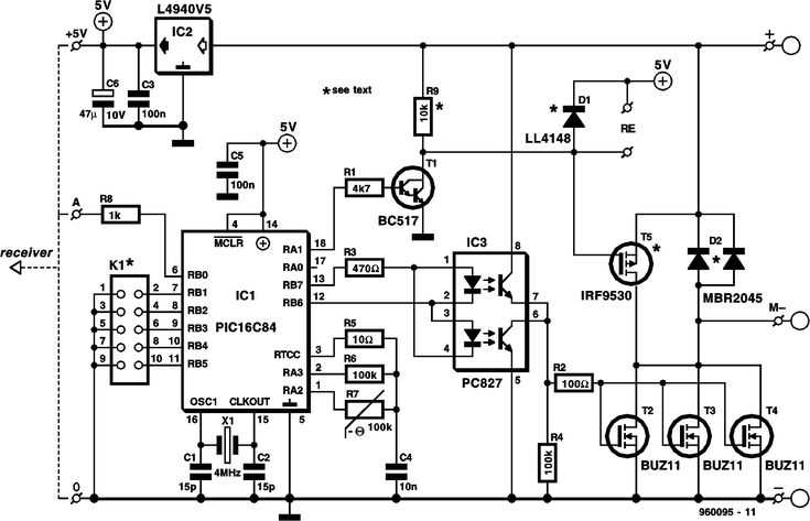 rc receiver wiring diagram