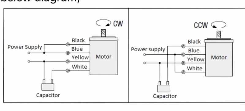 4 lead single phase motor wiring diagram