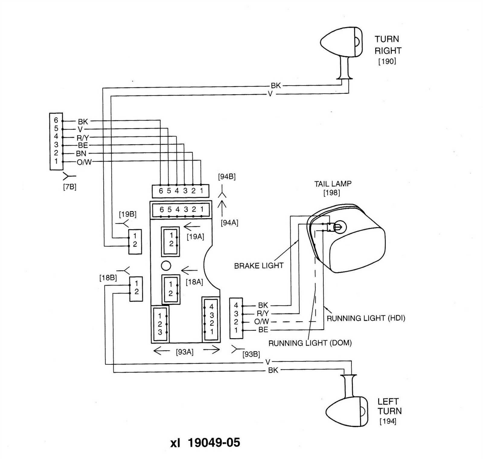 tail light wiring diagram