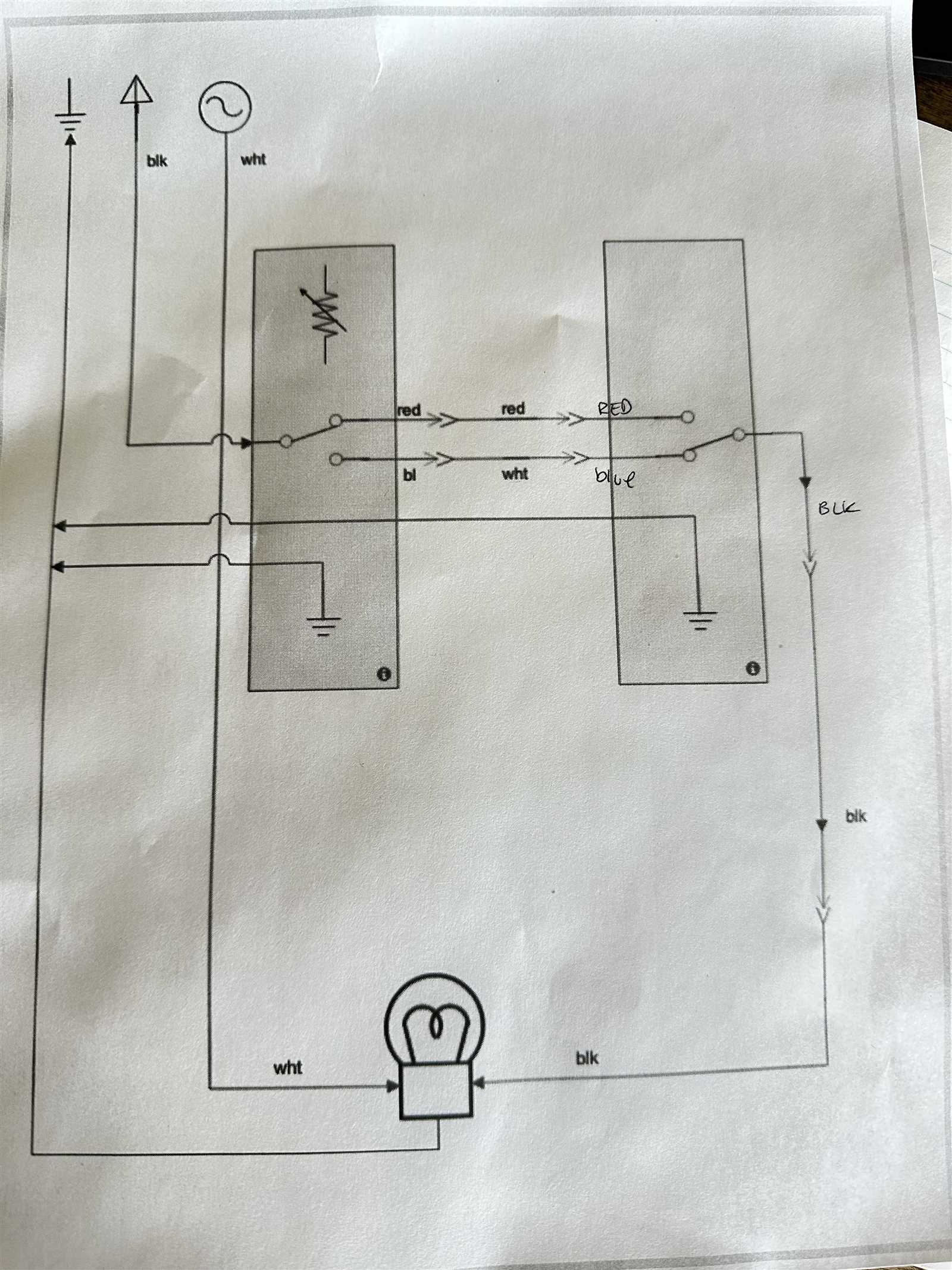 three way switches wiring diagram