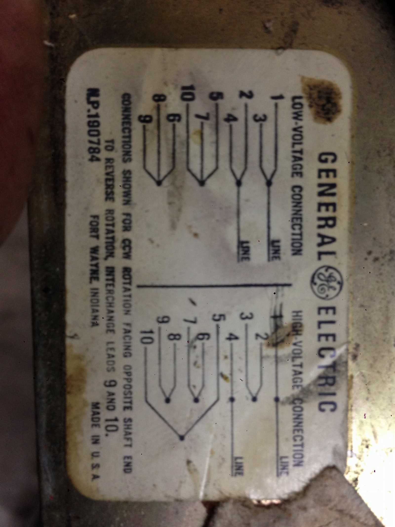 4 lead single phase motor wiring diagram