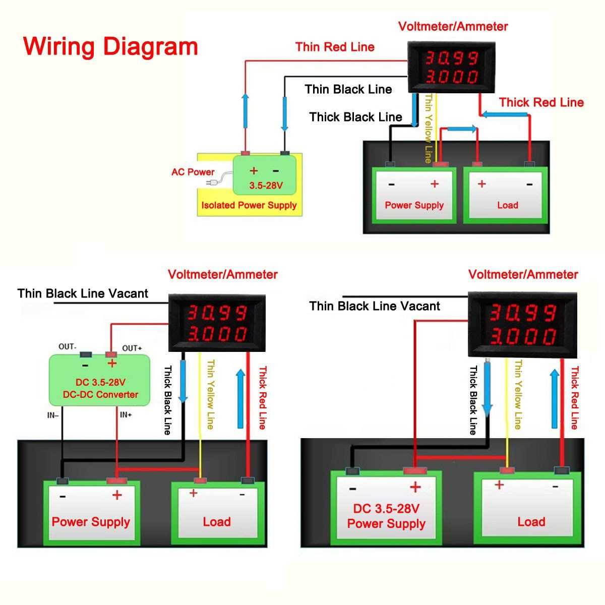 12v voltmeter wiring diagram