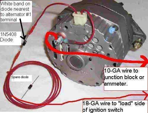 2 wire alternator wiring diagram