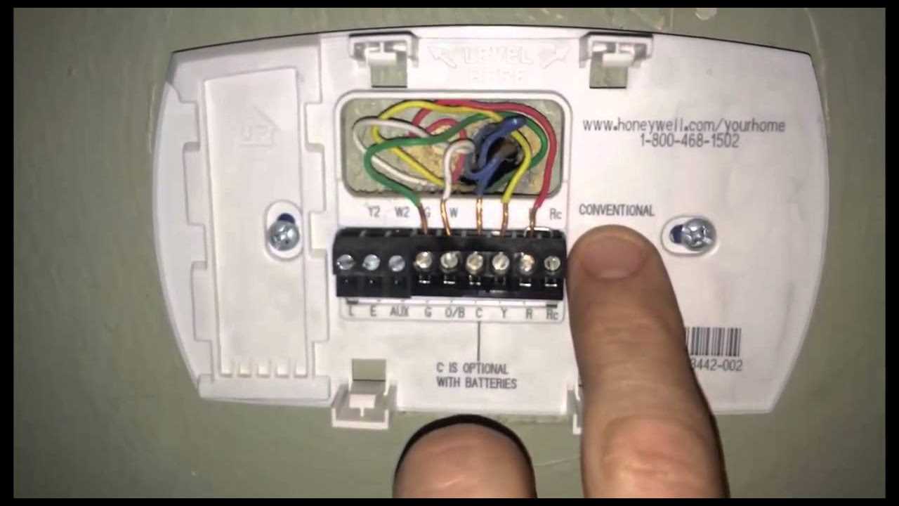 honeywell non programmable thermostat wiring diagram