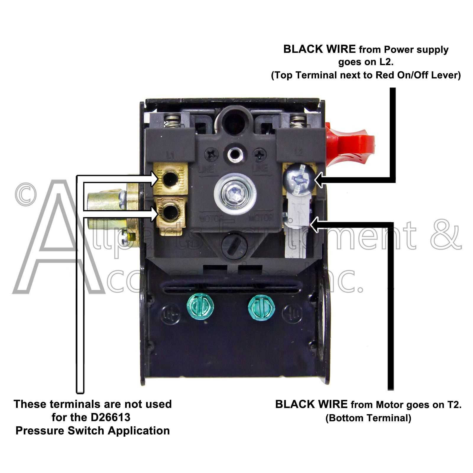 wiring diagram of pressure switch