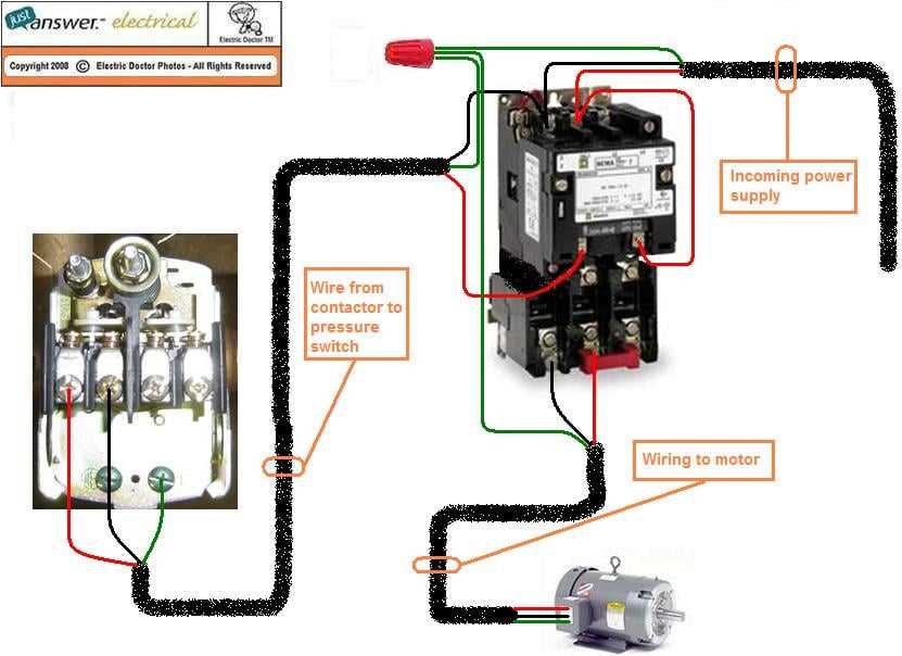 air compressor pressure switch wiring diagram