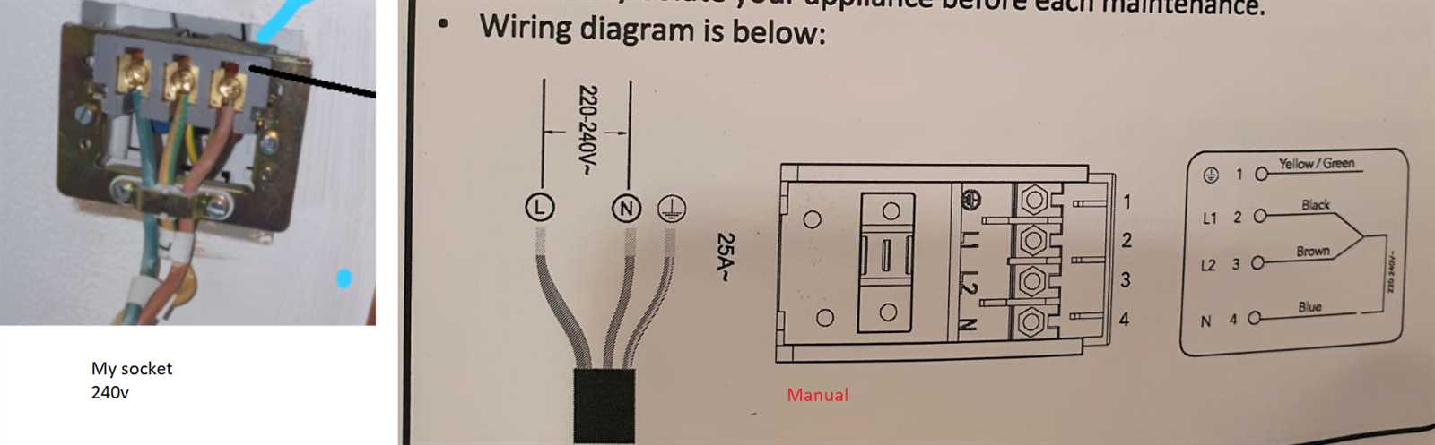 240v wiring diagram 3 wire