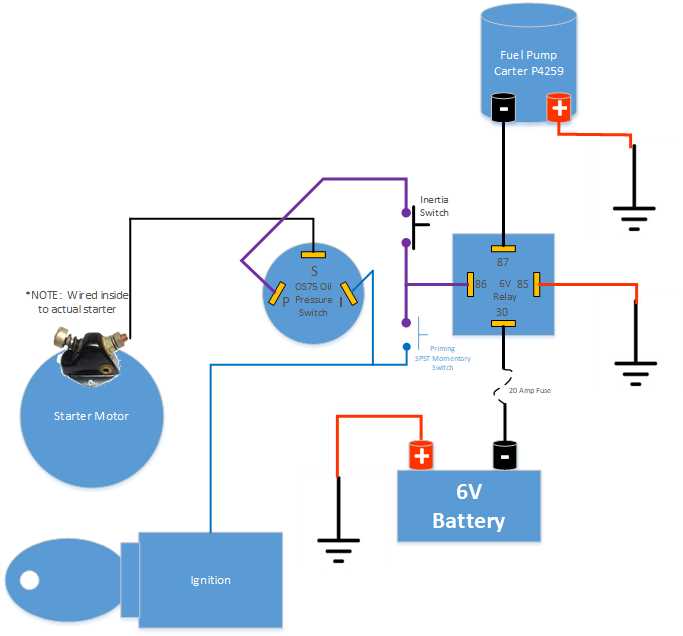 electric fuel pump wiring diagram