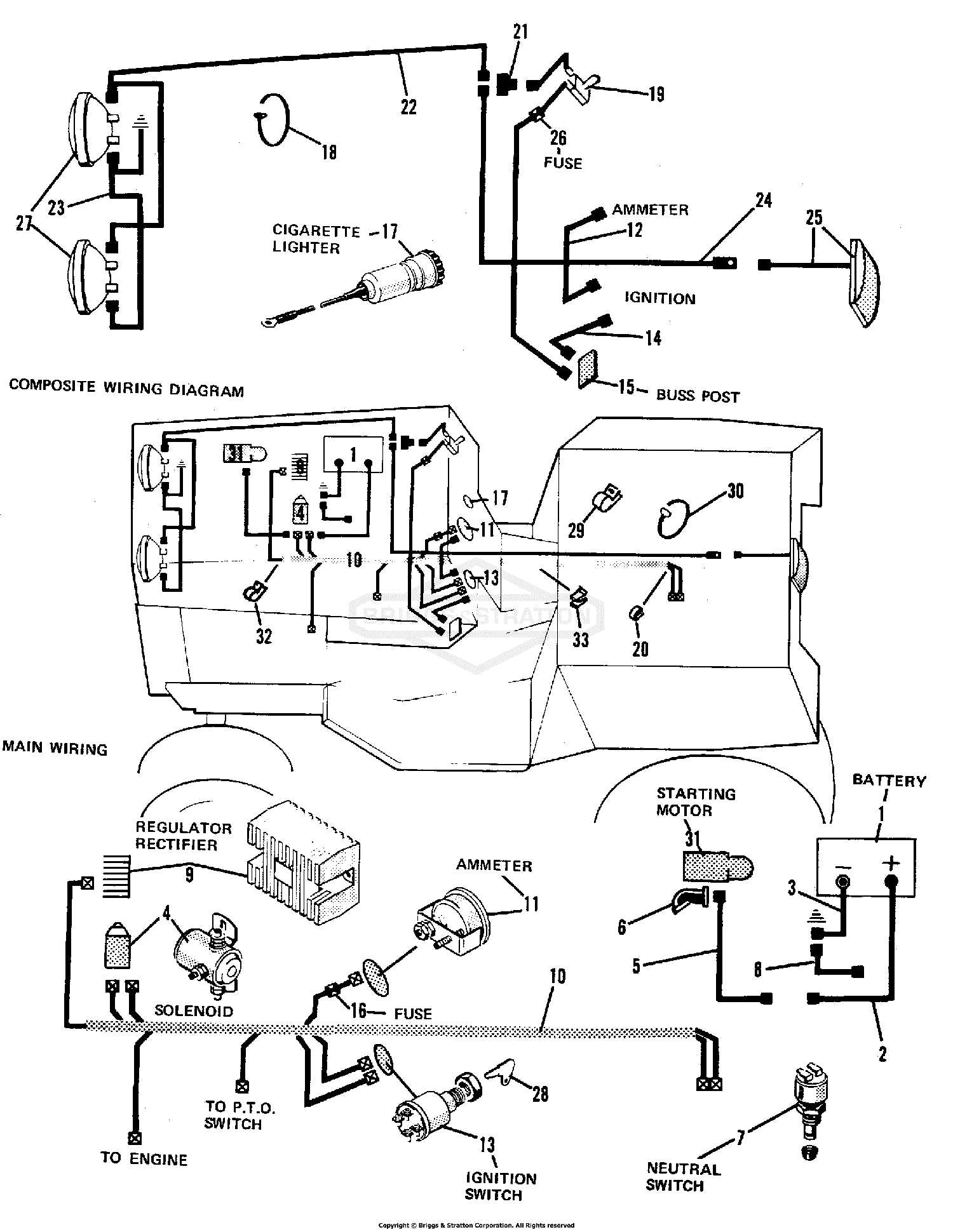 briggs and stratton ignition switch wiring diagram