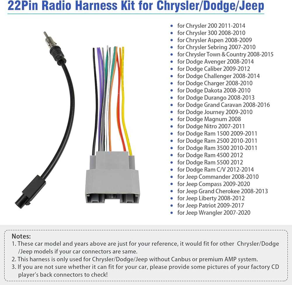 radio wiring harness diagram