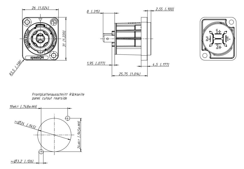 speakon wiring diagram