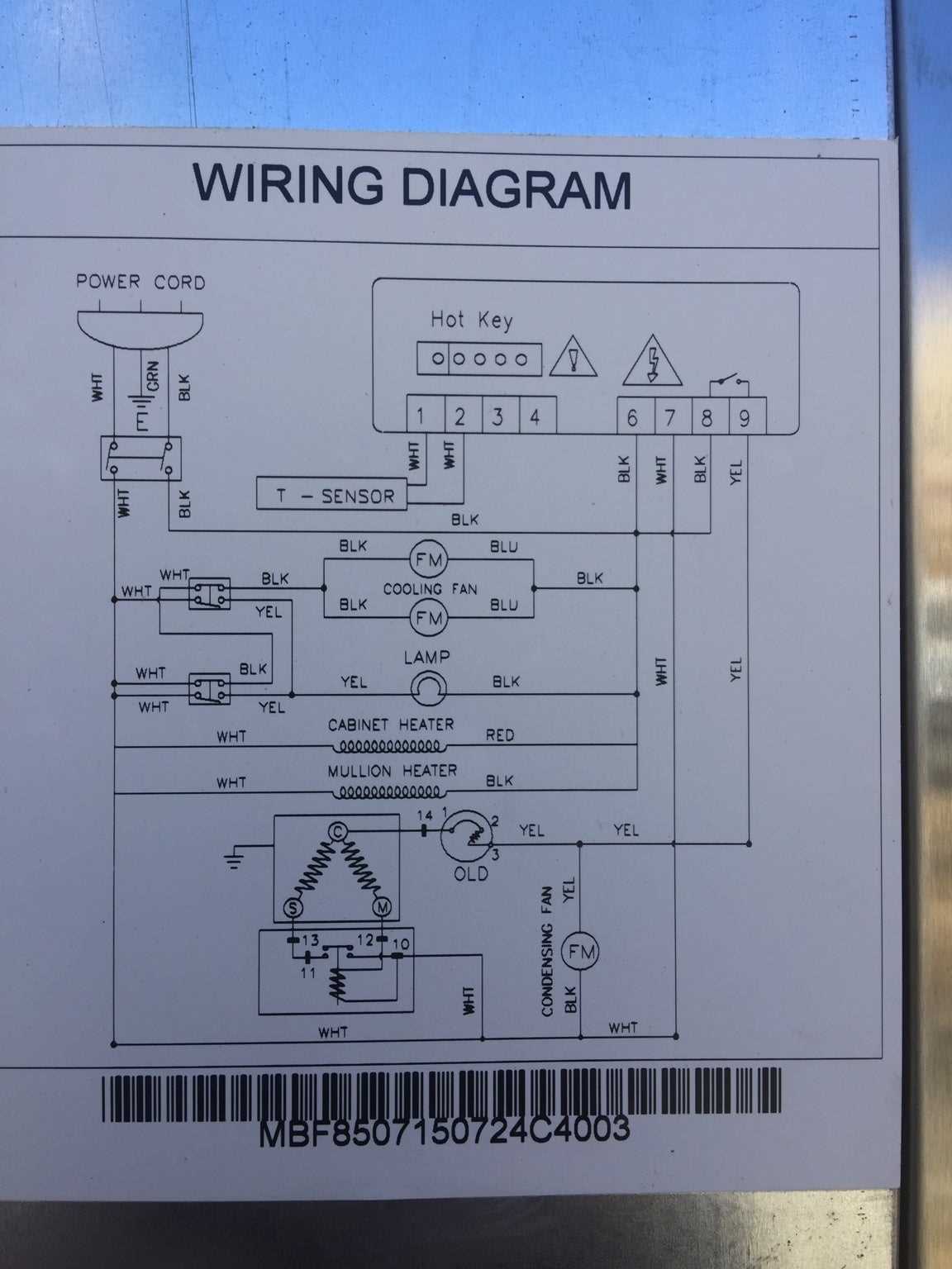 refrigerator wiring diagram