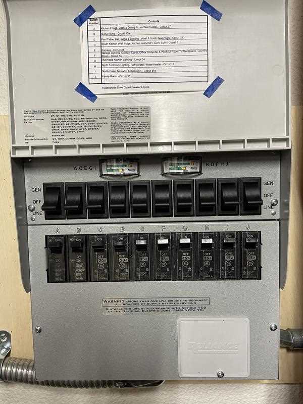 reliance 8 circuit transfer switch internal wiring diagram