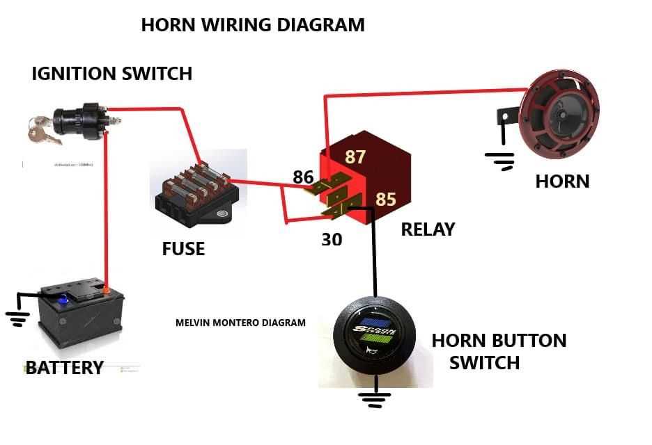 boat horn wiring diagram