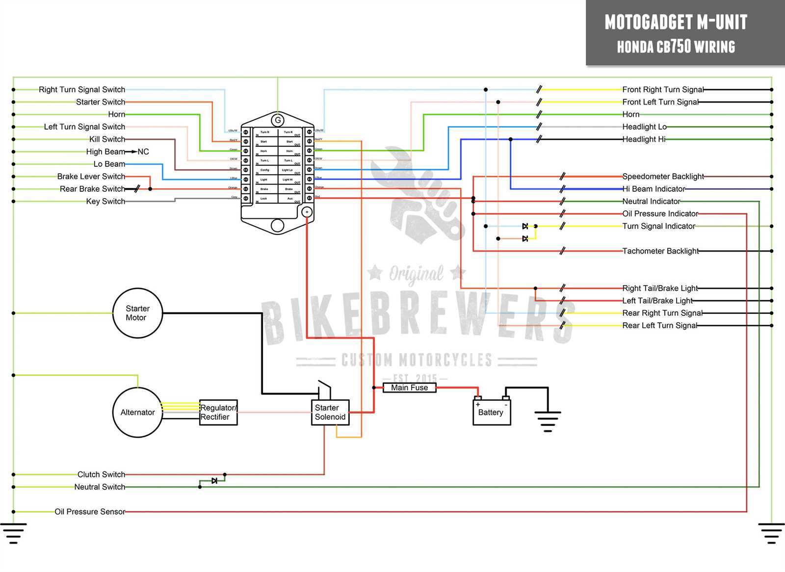 simplified cb750 wiring diagram