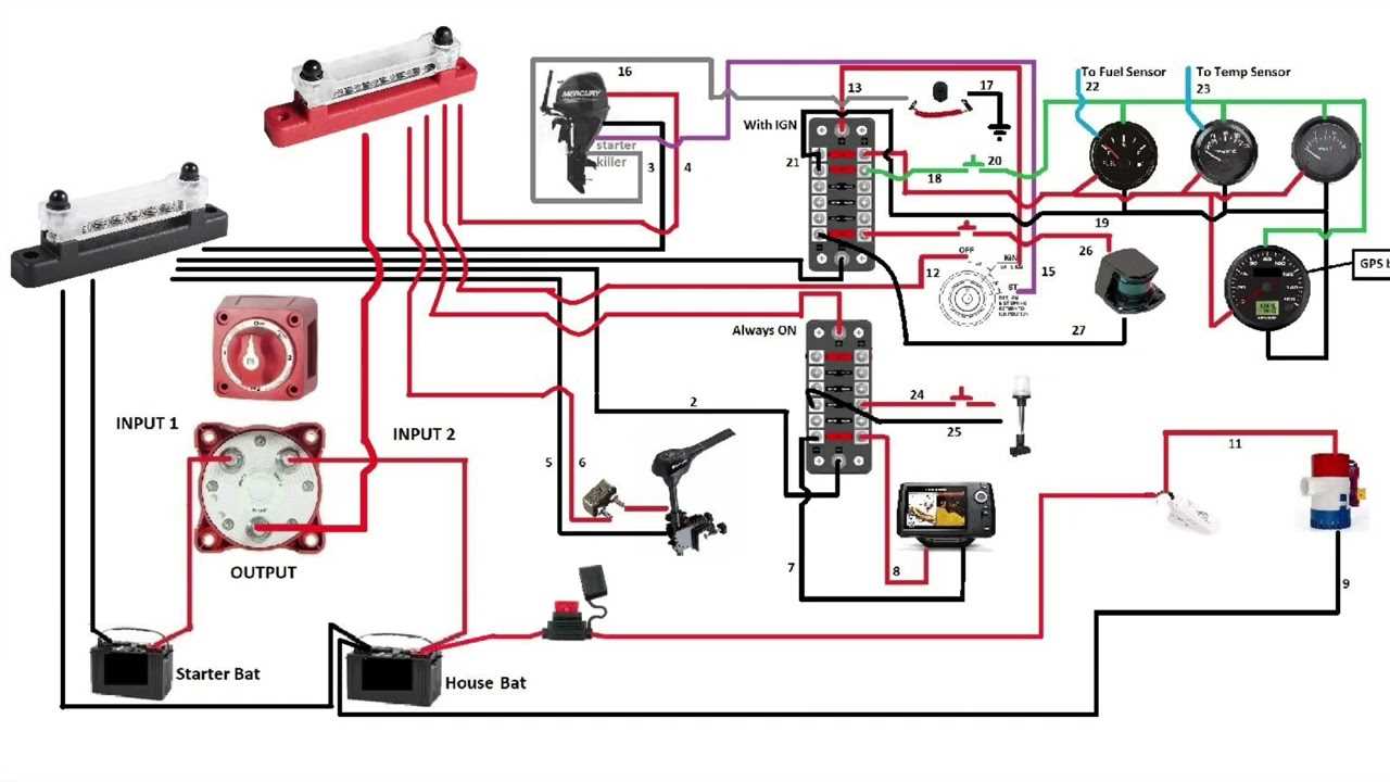 schematic boat dual battery switch wiring diagram