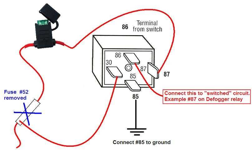 car cigarette lighter wiring diagram