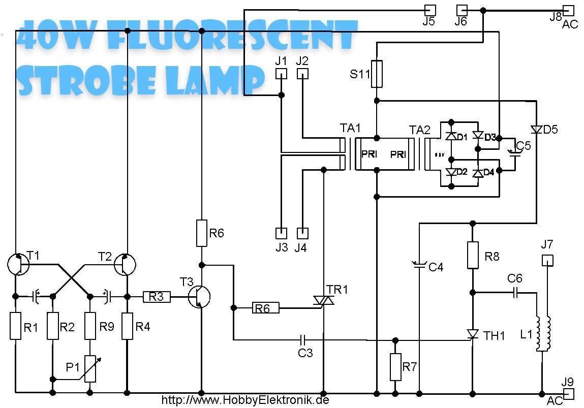 fluorescent lamp wiring diagram